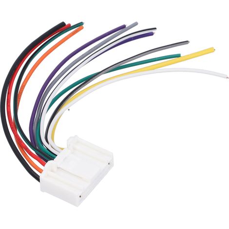 Faisceau de câbles audio 12 broches pour autoradio double Nissan Tiida, accessoire de remplacement stéréo (1/5)