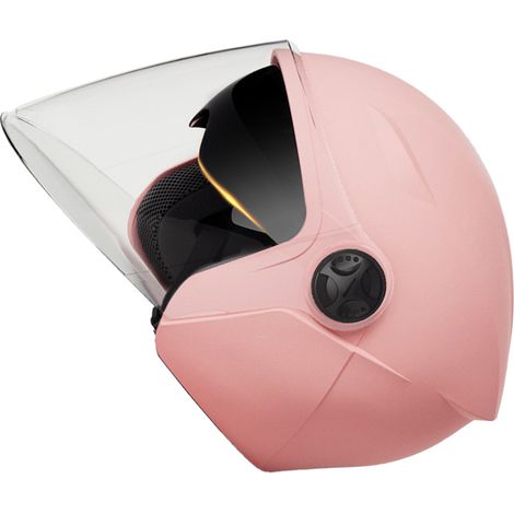 Casque Moto Double Écran Modulable Antichoc Confortable Intégral Homme Femme Rose Taille Unique (1/5)