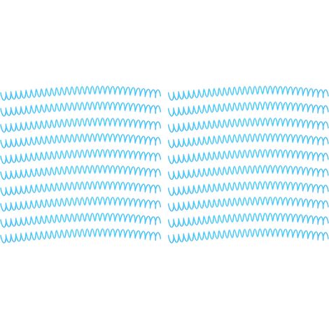 20 Pièces Spirale de Reliure Grande Capacité, Peigne à Anneaux 30 Trous, Diamètre 13mm, Ensemble Bleu (1/5)