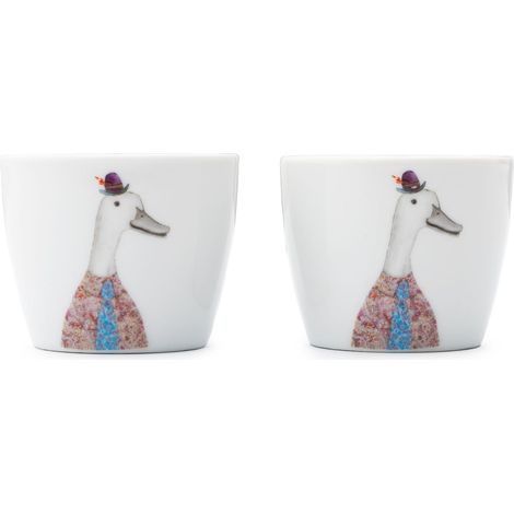 Mikasa tipperleyhill porcelain duck egg cup set of 2, 5 x 4cm