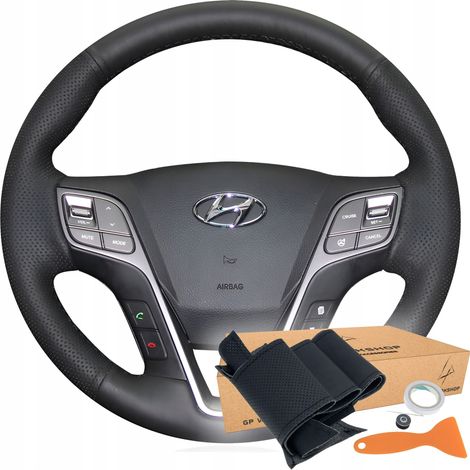 PATRÓN DE ACABADO DE LA CUBIERTA DEL VOLANTE PARA HYUNDAI SANTA FE GRAND SANTA FE (1/5)
