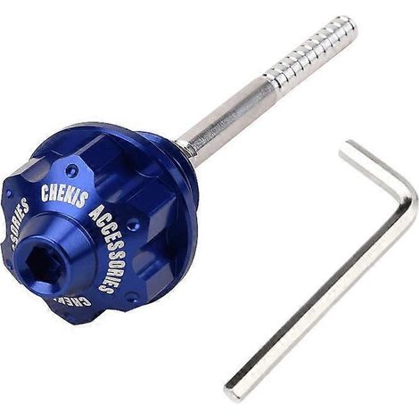 Bouchon de jauge d'huile antivol Haojue UHR150 compatible avec sonde de jauge d'huile en alliage d'aluminium modifié uhr125 (bleu) (1/5)