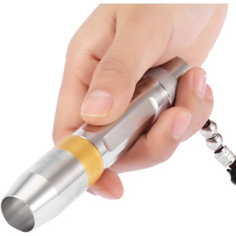 Lampe torche UV 3 couleurs violet blanc jaune, lampe de poche portative pour test jade et monnaie, éclairage LED main (1/5)