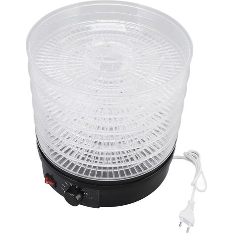 Déshydrateur alimentaire noir ABS fruits légumes viande contrôle tactile séchage à air domestique EU 250V (1/5)