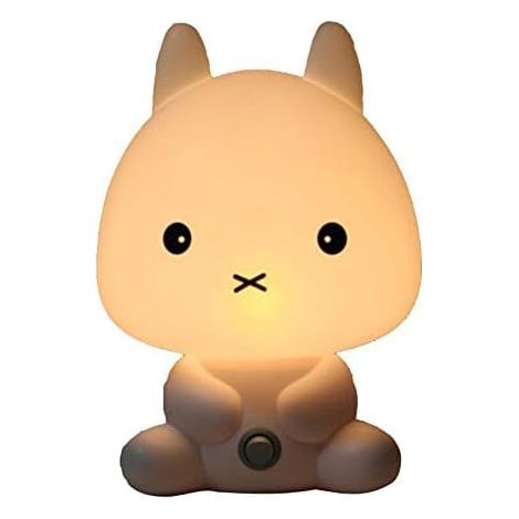 Lampe de chevet, pour enfants, LED, décoration de table, normalisé UE, plastique, blanc, lapin