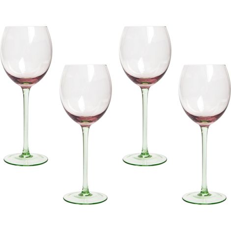 Set of 4 Wine Glasses DIOPSIDE 360 ml Pink