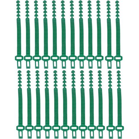 24 correas de soporte para tocones, conectores para estacas de jardín, correas para árboles para estacas, correas de soporte para árboles para tocones (1/4)