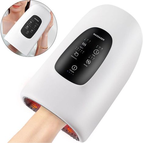 Handmassagegerät mit Heiz- und Druckfunktion, elektrisches Handmassagegerät (1/5)