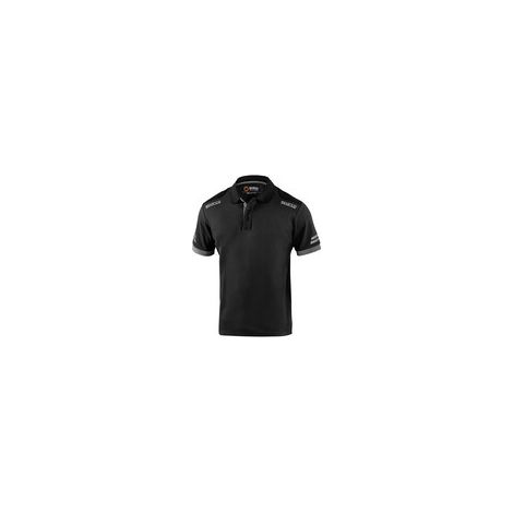 SPARCO POLO TOLEDO BLACK GREY TG XXL