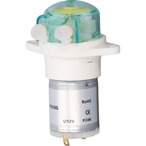 Pompe péristaltique miniature 5W 12V 122ml/min pour laboratoire hydroponie, transmission liquide à faible débit à engrenages. (1/5)