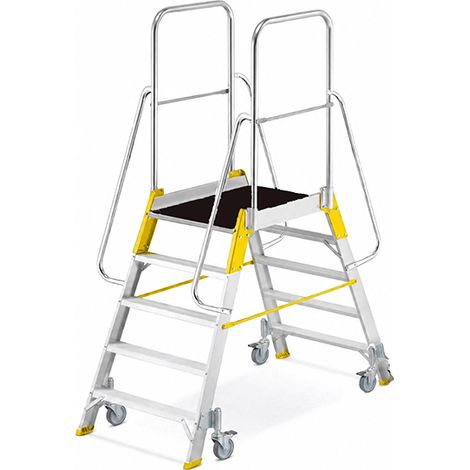 Plateforme 2x6 marches - Hauteur max. de travail 3.26m - 9706R-MC (1/5)