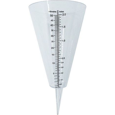 Regenmesser zur Messung von Niederschlagsmengen, mit gut lesbarer Skala, ideal für Ihren Garten, weiß (1/5)