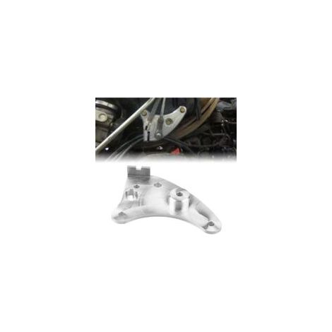 Staffa per leva del cambio per Can-Am Renegade Outlander Gen 2, in alluminio grezzo, codice articolo 707000971 (argento), dimensioni 155 x 12 x 115 mm.