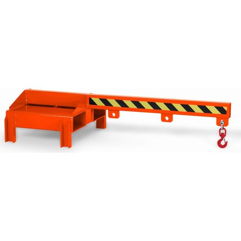 RR Industrietechnik Lastarm Typ RLA-DST bis zu 1000kg Tragkraft für Deichselstapler RAL 2004 Reinorange