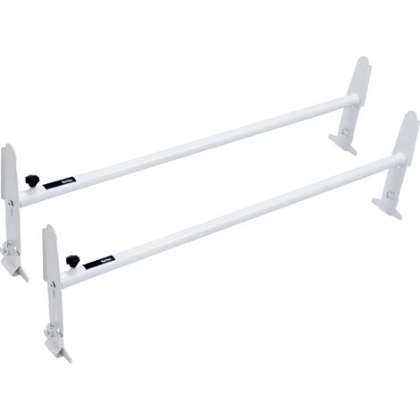 Mophorn Portapacchi per furgone, portapacchi in lega di acciaio a 2 barre, Regolabile da 1200-2000 mm, Capacità 227 kg, Portapacchi Compatibile con Furgoni Full-size con Grondaia, GMC Savana
