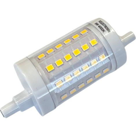 Lampada Led R7S 78mm 9W 1020lm Bianco Neutro 4000K Diametro 28mm 360 Gradi (1/3)