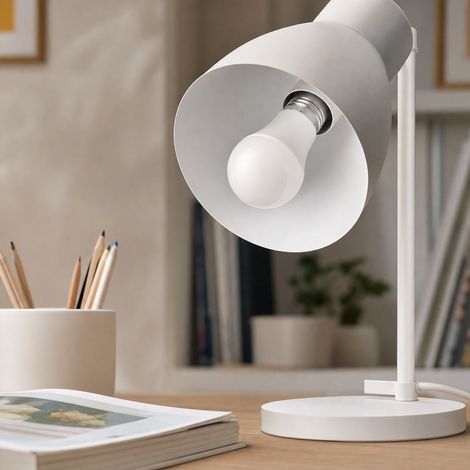 Ampoule LED Full Spectrum E27 5W IRC 98 Anti-Scintillement RG0 Lumière Blanche 6000K pour Bureau et Lecture Confort Visuel (1/4)