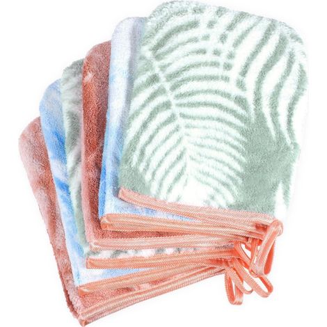 PHOGARY Waschlappen-Set 6 Handtücher Gesicht Körper 21x15cm Saugfähig & Weich (1/5)