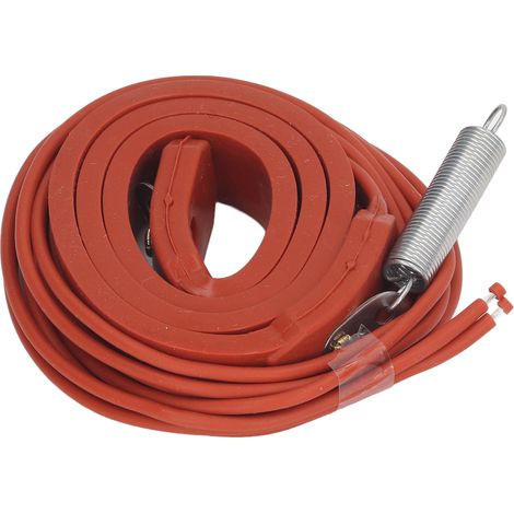 Câble chauffant silicone 28W 15x430mm pour dégivrage tuyaux climatisation, antigel compresseur AC220V. (1/5)