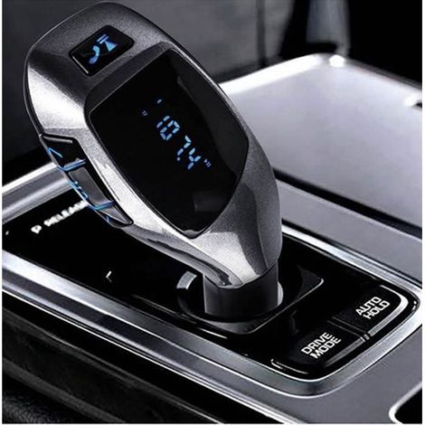 Kit voiture mains libres sans fil Bluetooth FM Transmetteur LCD lecteur MP3 Chargeur USB@XFM70316622 (1/4)