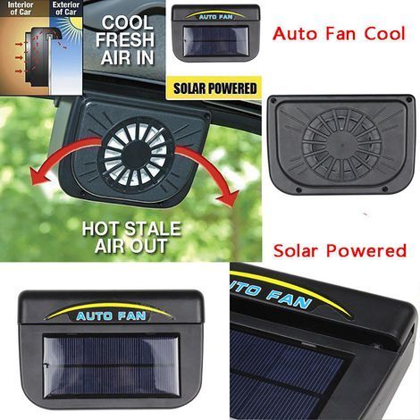 Ventilateur d'échappement de voiture universel, refroidisseur solaire automatique de température pour accessoires de style de camion.