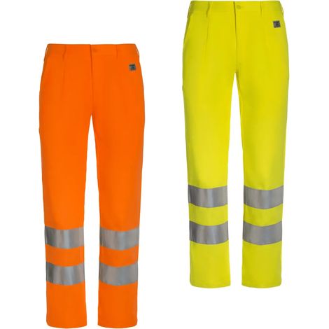 Pantaloni ad Alta Visibilità Estivi Arancio XL