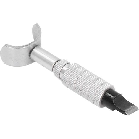 Couteau rotatif à sculpter le cuir, outil de coupe rotatif réglable de 0 à 15 mm (1/5)
