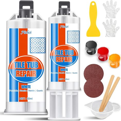 Kit de Réparation Carrelage, Receveur de Douche Résine (1/5)