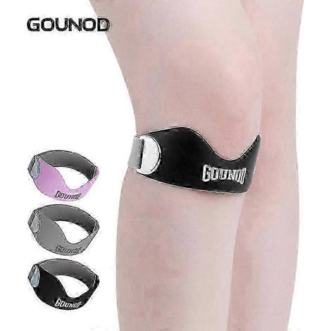 1 sangle rotulienne professionnelle pour basketball, course à pied et cyclisme, protection du ménisque, gris sport