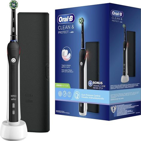 Braun Oral-B Clean & Protect Black Edition with Reise-Etui