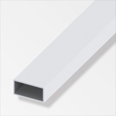 alfer Vierkantrohr Aluminium 1 m x 30 × 15 mm silber