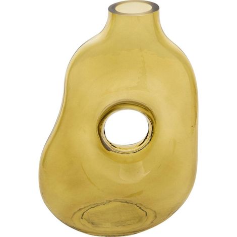 Jarrón Kaki donut verde H25cm - Atmosphera créateur d'intérieur