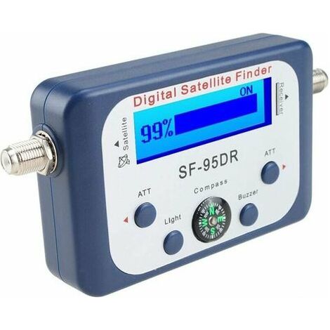 Satellite Finder - Digital Signal Meter With Integrated Compass And Buzzer - For Satellite Dish Alignment - 1 Unit (1/5)