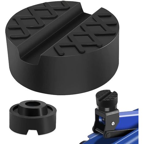 Patin de protection universel en caoutchouc fendu pour cric, rail de châssis, diamètre 65 mm (2,56"), noir, 1 pièce (1/5)
