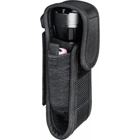 Flashlight Pouch, Nylon Vertical Flashlight Belt Pouch for Tactical Flashlight Holster for Military Police Security Belt