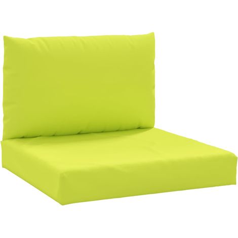 Cojines para palets 2 unidades tela Oxford verde claro vidaXL