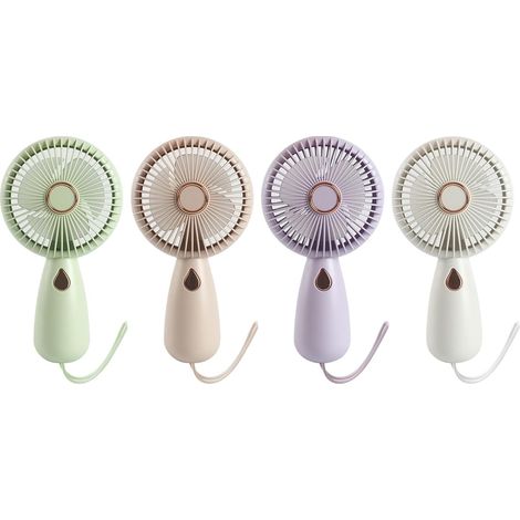 Kleiner, tragbarer Ventilator, persönlicher tragbarer Ventilator – wiederaufladbarer Taschenventilator – tragbarer Ventilator mit bunten Lichtern (1/3)
