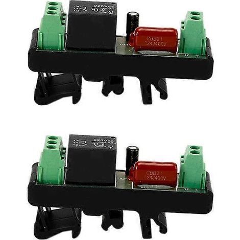Module relais temporisé monostable (2 pièces) avec interrupteur temporisé à la mise sous tension (1/4)