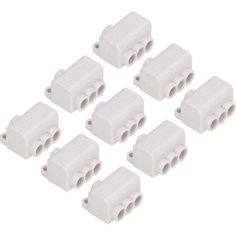 Set mit 9 hochleistungsfähigen, flammhemmenden T-Splitter-Kabelverbindern, 400V 60A Kombinierer, robuste elektrische Steckverbinder (1/5)