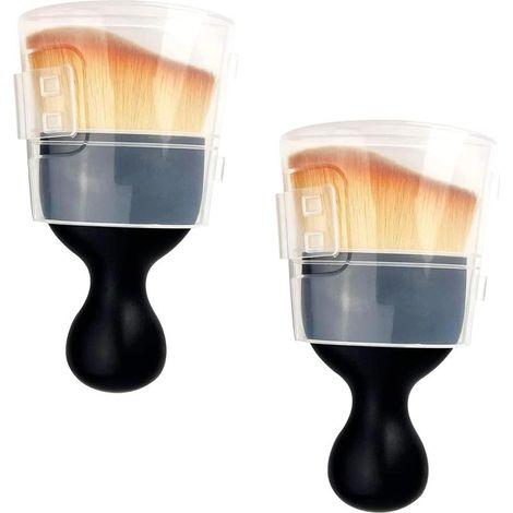 2 Pièces Brosse de Nettoyage Auto, Brosse Douce Anti-Poussière pour Intérieur de Voiture, pour Tableau de Bord (1/5)