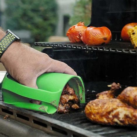 Pince en silicone pour la cuisson, anti-brûlure, antidérapante, isolante thermique B (1/5)