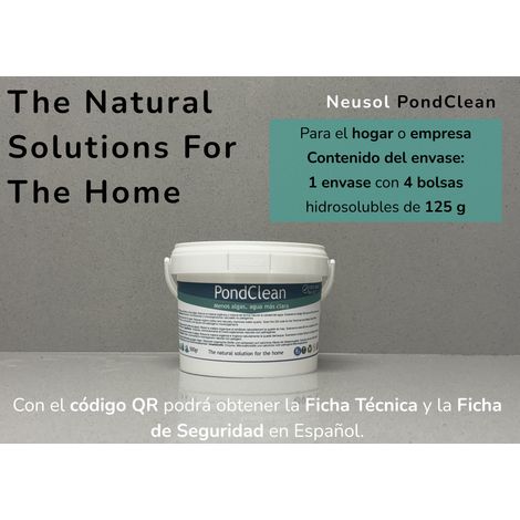 Neusol PondClean – Tratamiento Biológico Preventivo para Estanques, Lagos y Fuentes  Control de Algas y Aguas Verdes  Clarifica el Agua, Reduce Lodos y Olores  100 % Seguro para la Vida Acuática
