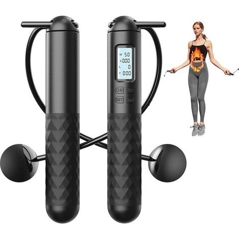 Corde à sauter sans corde avec mécanisme de comptage pour un entraînement complet du corps