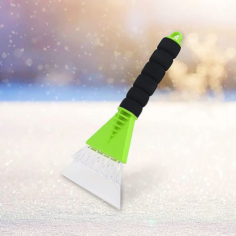 Pelle À Neige - Pour Allée Et Véhicule - Lame En ABS Avec Revêtement Caoutchouc - Support En Acier Inoxydable - Poignée Courbée Compacte - 26 X 13 X 3 Cm (1/5)