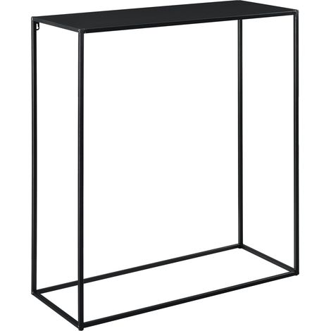 Consolle in metallo 92 x 80 x 32 cm nero opaco 030008566