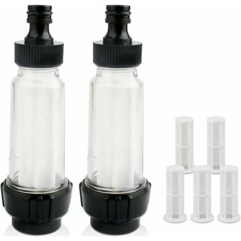 CHOYCLIT Wasserfilter für Kärcher, 3/4"-Hochdruckreiniger-Schlauchfilter, 2 Filter, 2 Anschlüsse, 5 Filtersiebe, für alle Hochdruckreiniger, Gartenbewässerung, Wohnmobil (1/5)