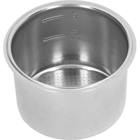 Poröser Filterkorb für 4 Tassen, Edelstahl-Siebträger, Filterschale, Zubehör für Kaffeemaschinen mit 51-mm-Griff (1/5)