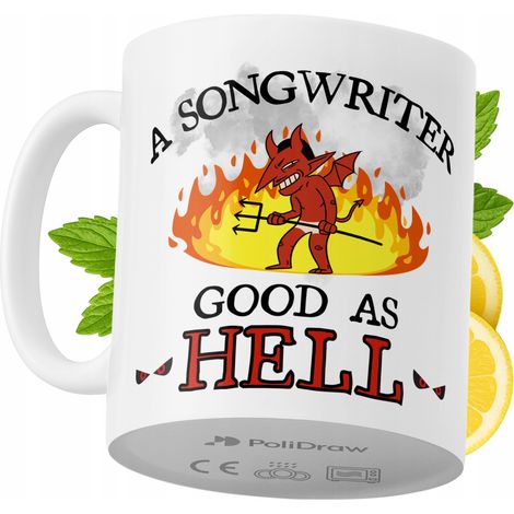 Mug humoristique pour auteur-compositeur, avec un texte amusant et un design graphique original. Idéal pour les anniversaires, les fêtes et les occasions spéciales. Mug premium pour la maison, le bure (1/5)