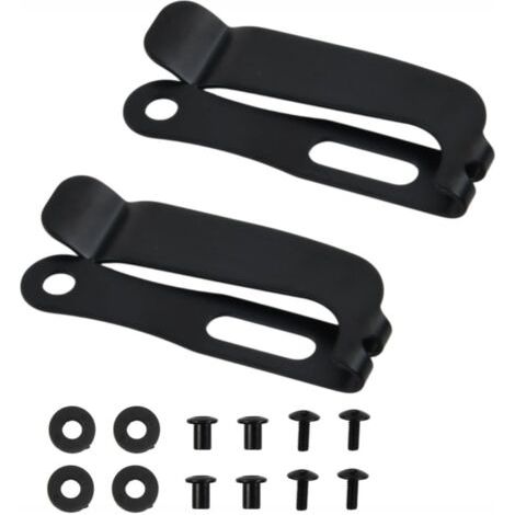 BUNTHAUS 2 Pcs Ensemble d'étuis Clip Gaine Ceinture Clip Accès Couteau Fourreau Taille Clip Partie (1/4)