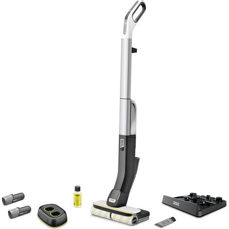 Karcher Aspirateur balai lavant 2 en 1 FC 4-4 sans fil avec filtration optimisée poils et cheveux, aspire, lave, sèche en 1 passage (1/5)